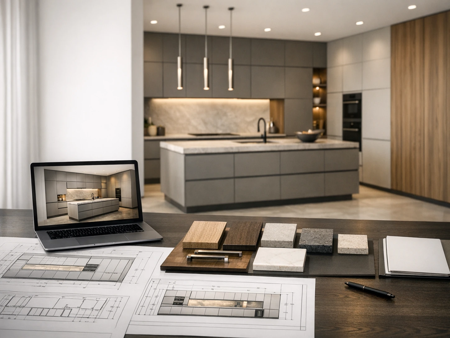 Cabinet finishes and specification samples