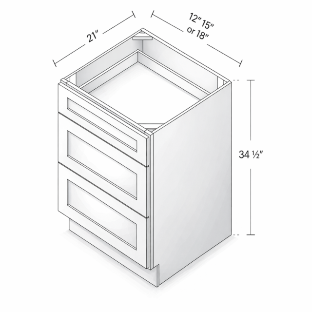 VANITY DRAWER BASE