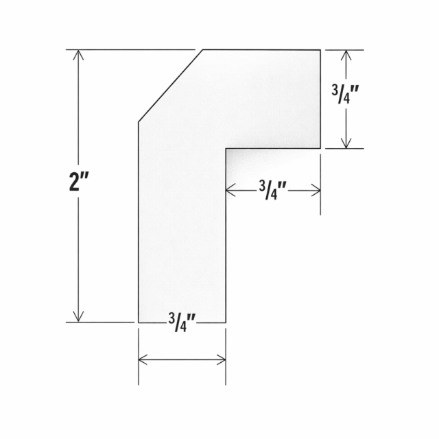 ANGLE LIGHT RAIL MOULDING