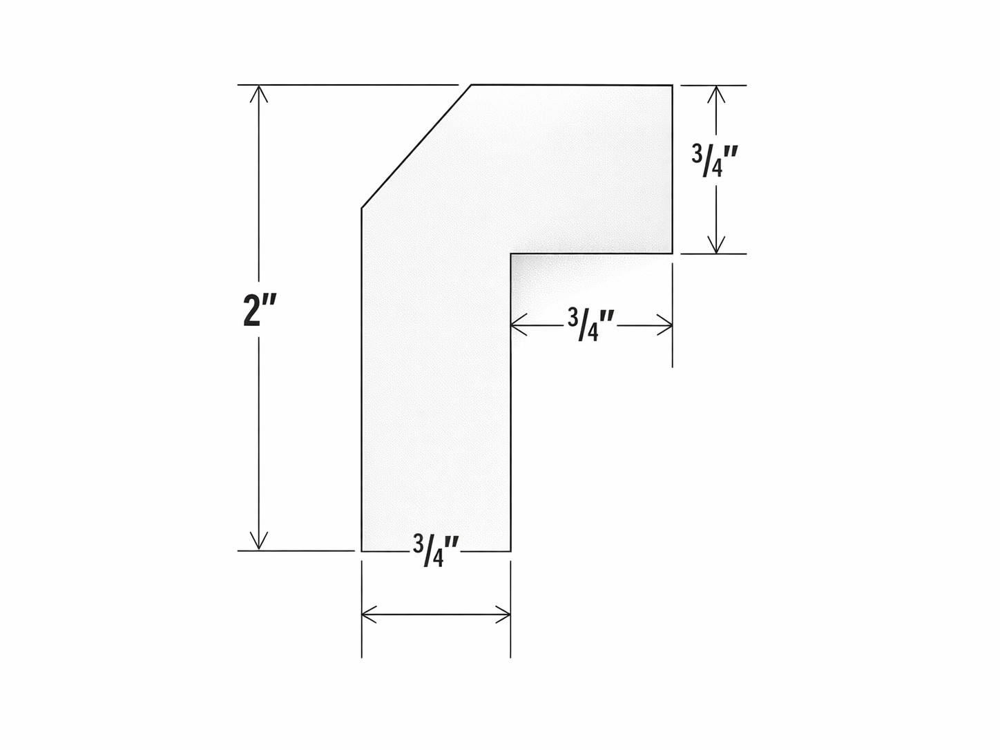 ANGLE LIGHT RAIL MOULDING