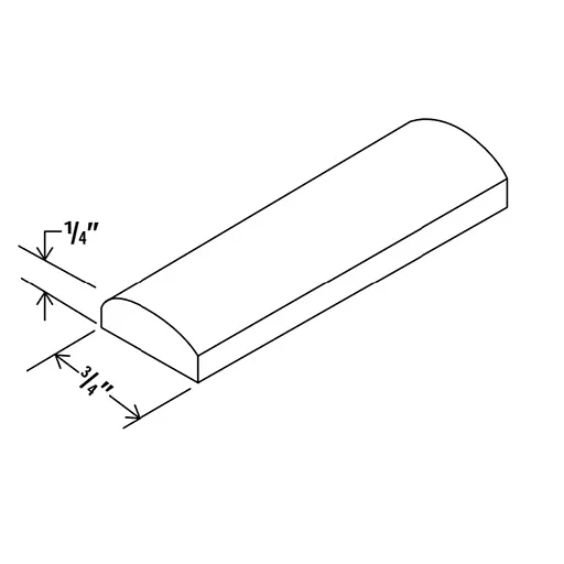 Batten Moulding - 96"L x 3/4"H x 1/4"P