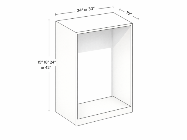 CLOSET BASIC SECTION - 15" DEPTH