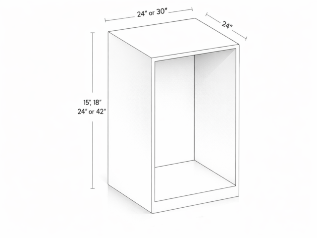 CLOSET BASIC SECTION - 24" DEPTH