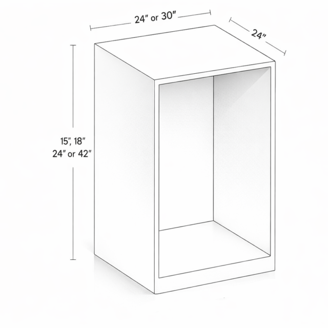 CLOSET BASIC SECTION - 24" DEPTH