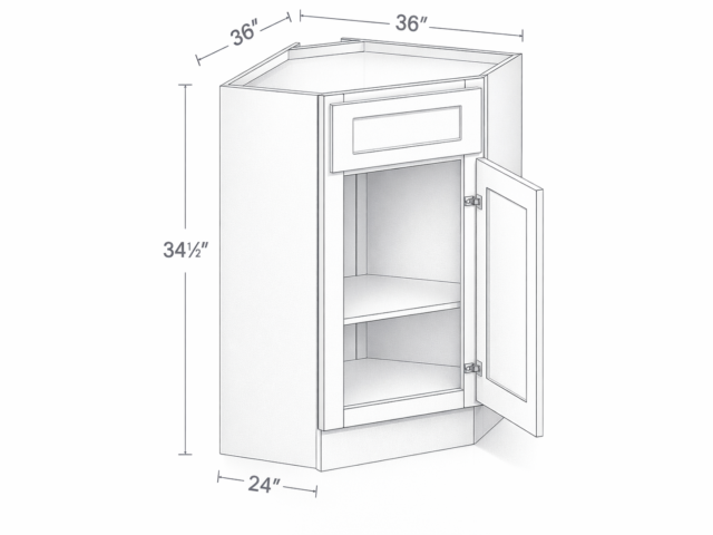 CORNER SINK BASE