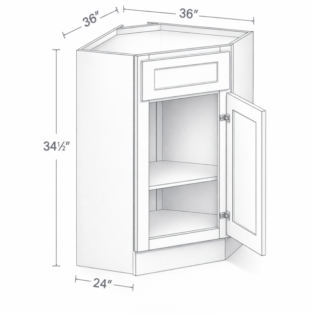 CORNER SINK BASE