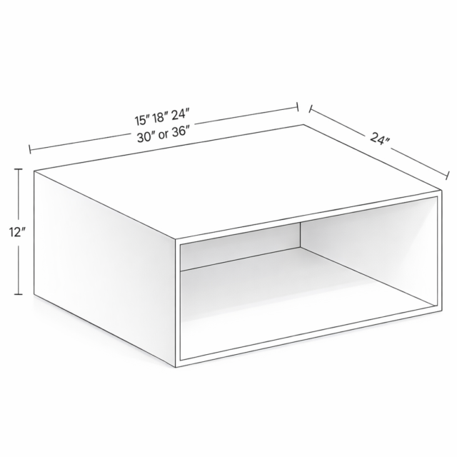 CLOSET WALL SECTION - 24" DEPTH