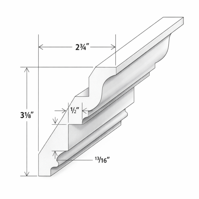 INSET CROWN MOULDING