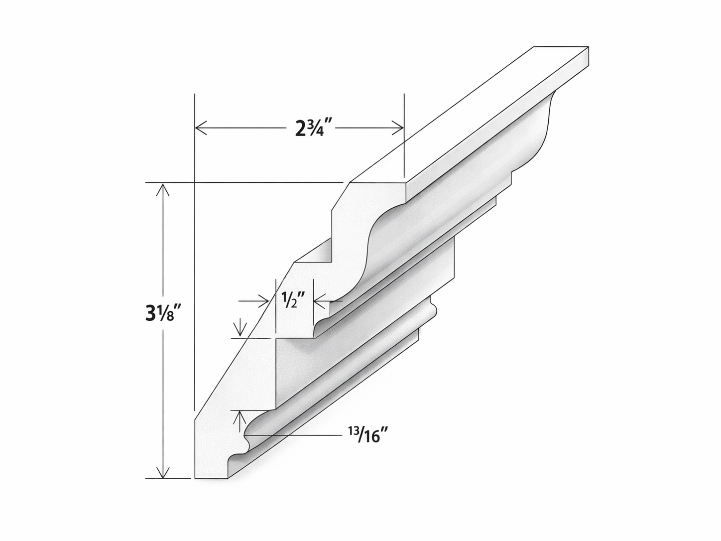 INSET CROWN MOULDING