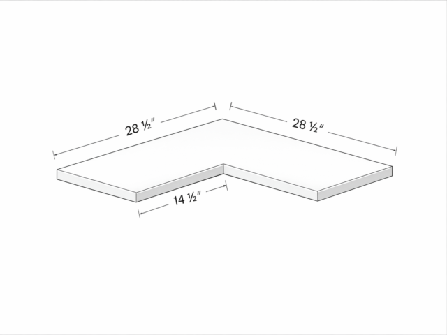 PANNEAU D'ETAGERE D'ANGLE