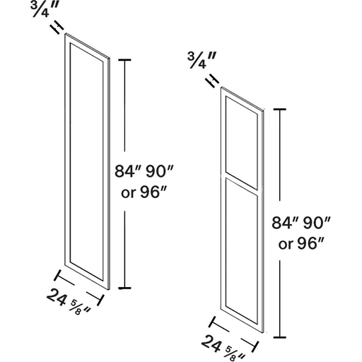 Tall Decorative Door Panel - 24 1/2" W x 84"H