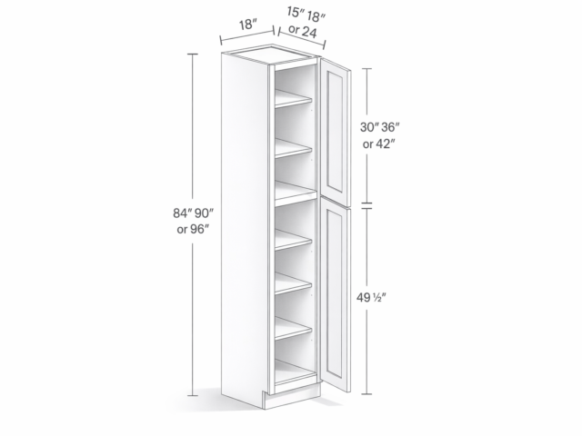 GARDE-MANGER DE 18” DE LARGEUR