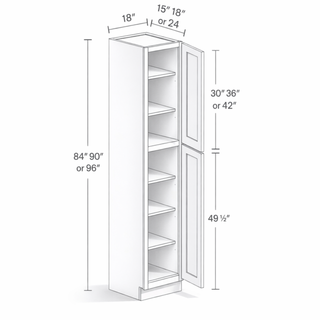 18" WIDTH PANTRY