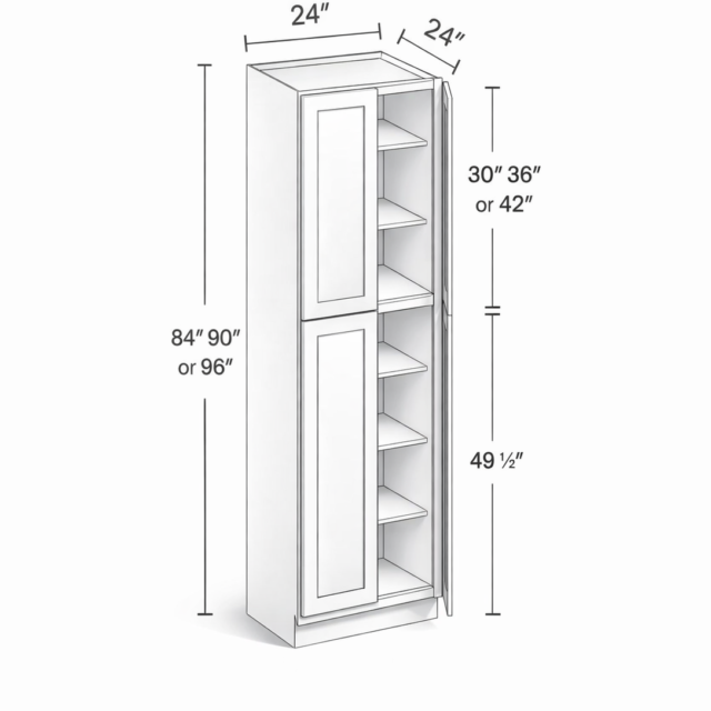 24" WIDTH PANTRY