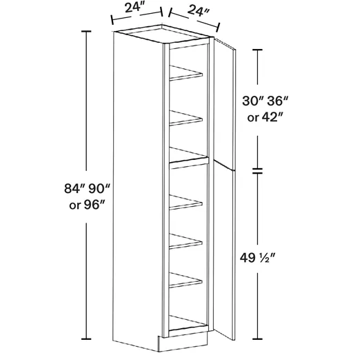 Garde-manger 24 po de largeur