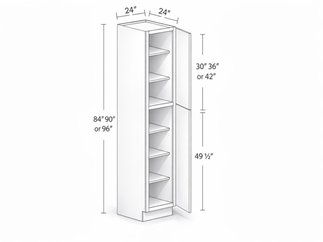 GARDE-MANGER 24 PO DE LARGEUR - F
