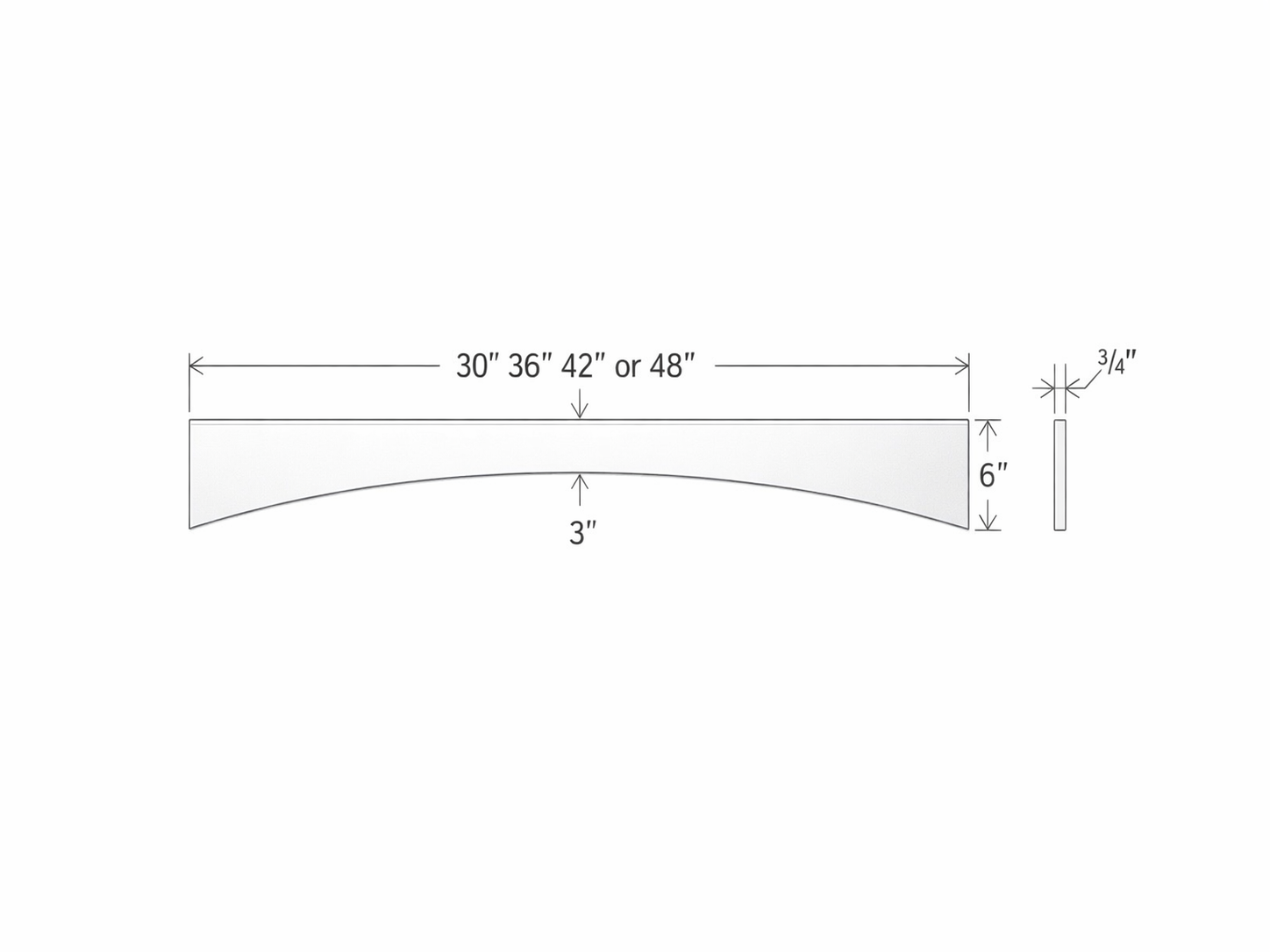 ARCHED VALANCE