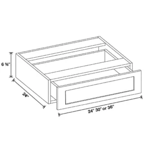 Vanity Leg Panel 24"W x 6⅝"H x 24"D