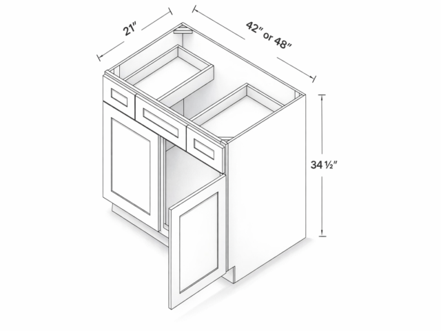MEUBLE SOUS-LAVABO AVEC TIROIRS