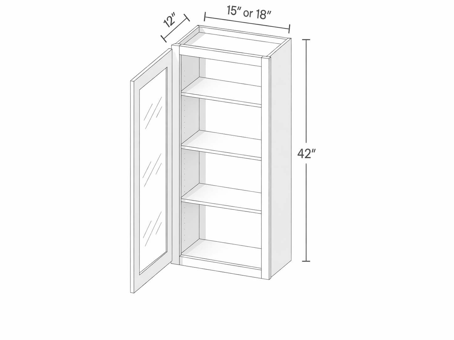 UNE PORTE - TROIS TABLETTES