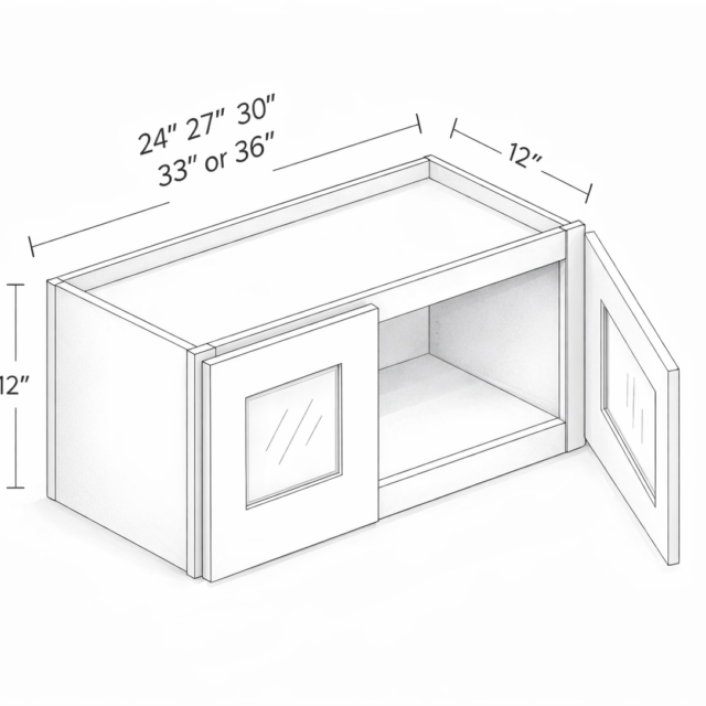 12" HEIGHT TWO DOORS