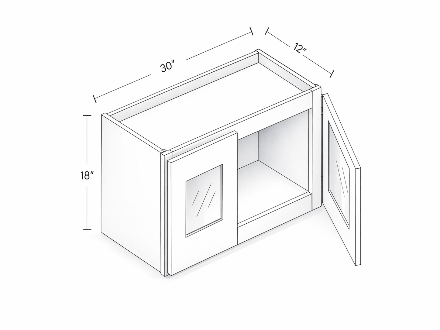 18" HEIGHT TWO DOORS