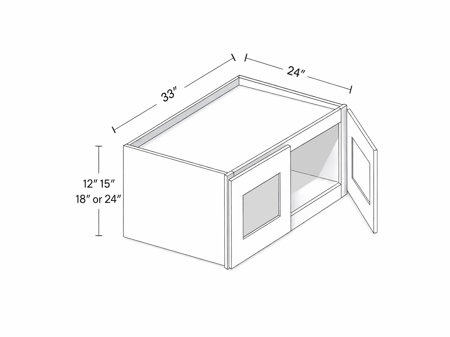 33" WIDTH TWO DOORS