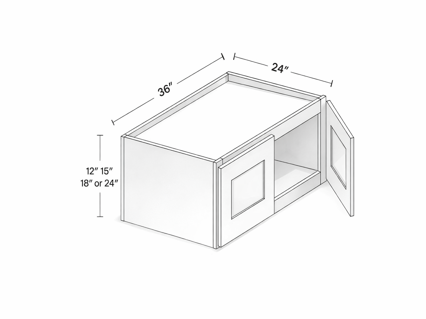 36" WIDTH TWO DOORS