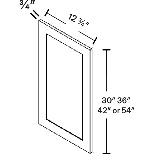 Wall Decorative Door Panel - 12 3/4"W x 30"H