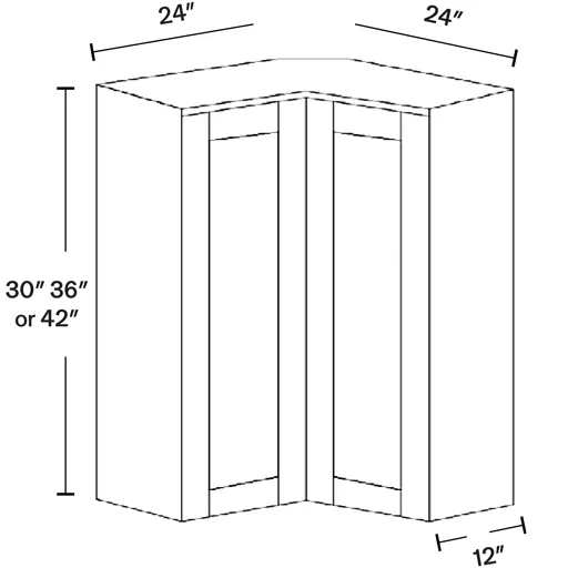 Wall Easy Reach Corner Cabinet