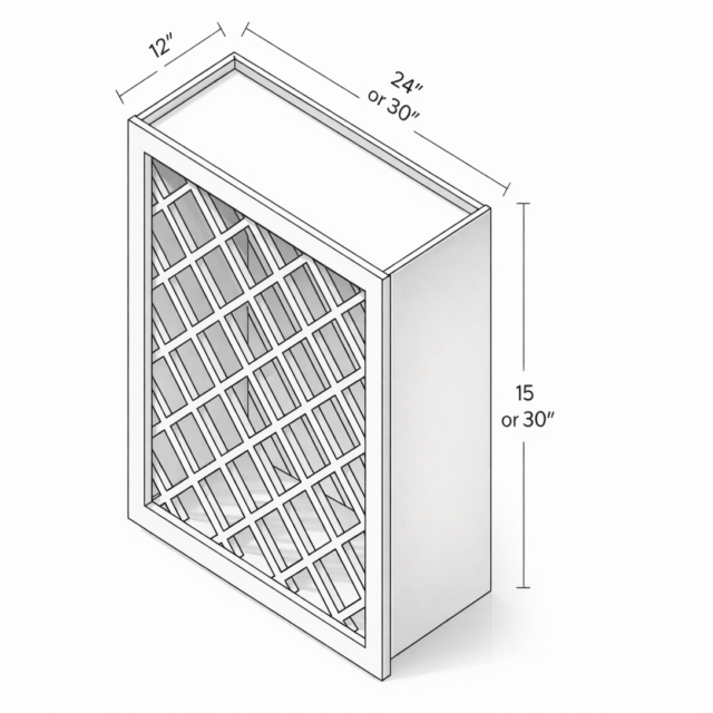 WINE RACK CABINET BOX