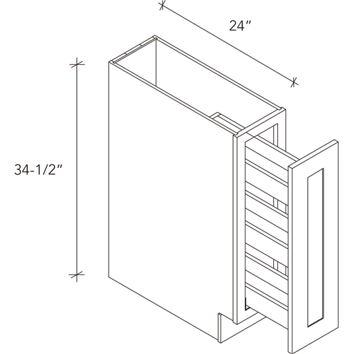 Base cabinet 1 Door