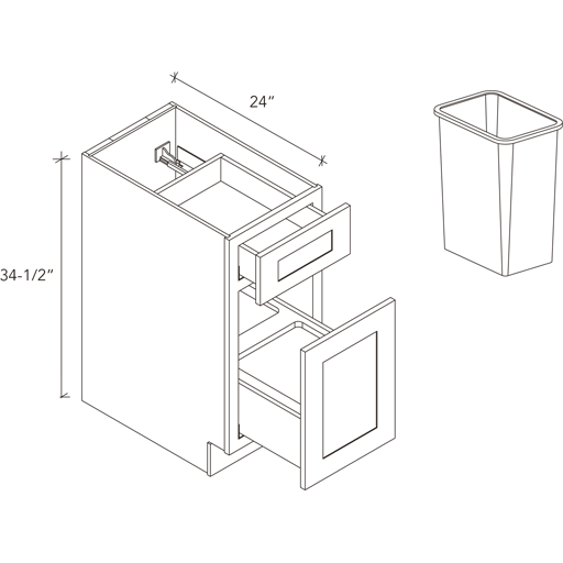 Pull out Garbage System Base cabinet