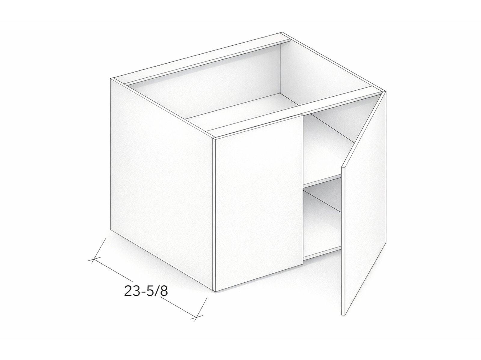 BASE CABINET WITH TWO DOORS
