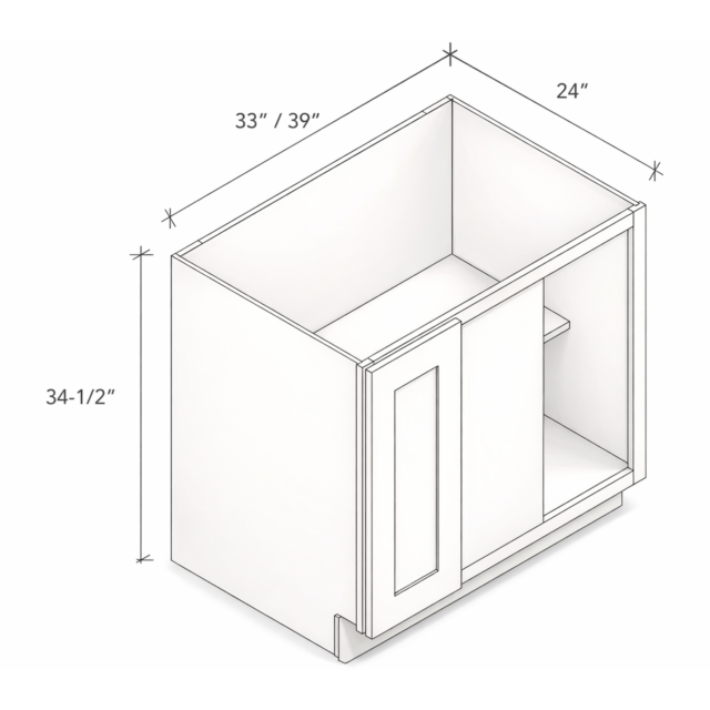 BASE BLIND CORNER CABINET WITH ONE DOOR