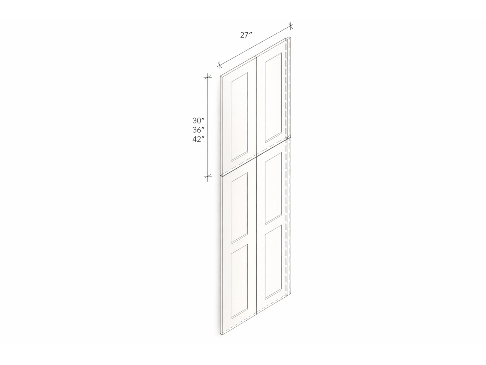 PANTRY DUMMY DOOR WITH FOUR DOORS
