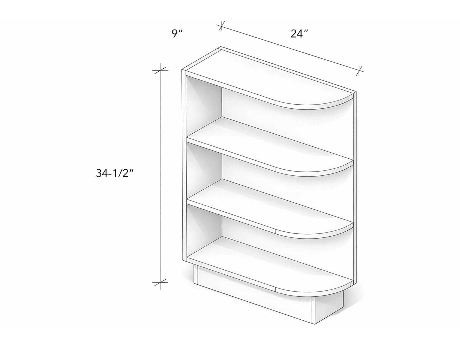 BASE END SHELF