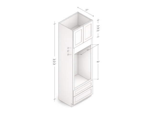 SINGLE OVEN PANTRY WITH TWO DOORS