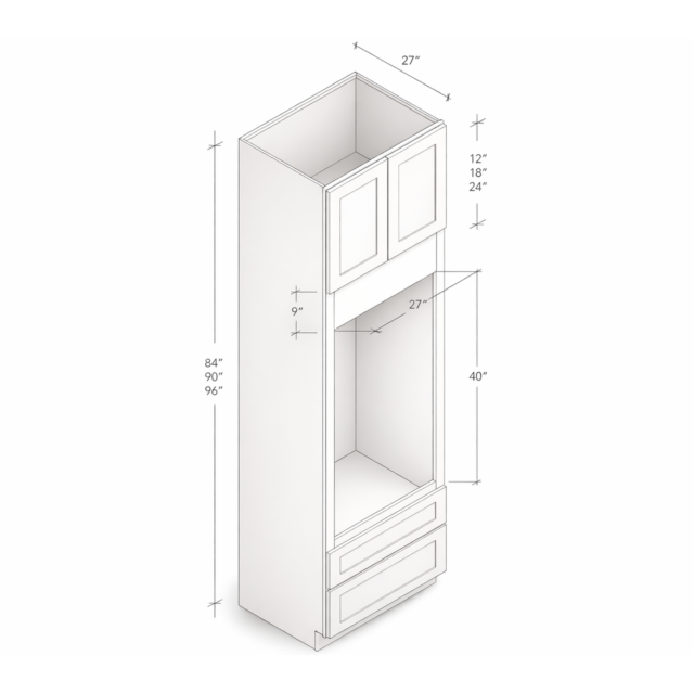 SINGLE OVEN PANTRY WITH TWO DOORS