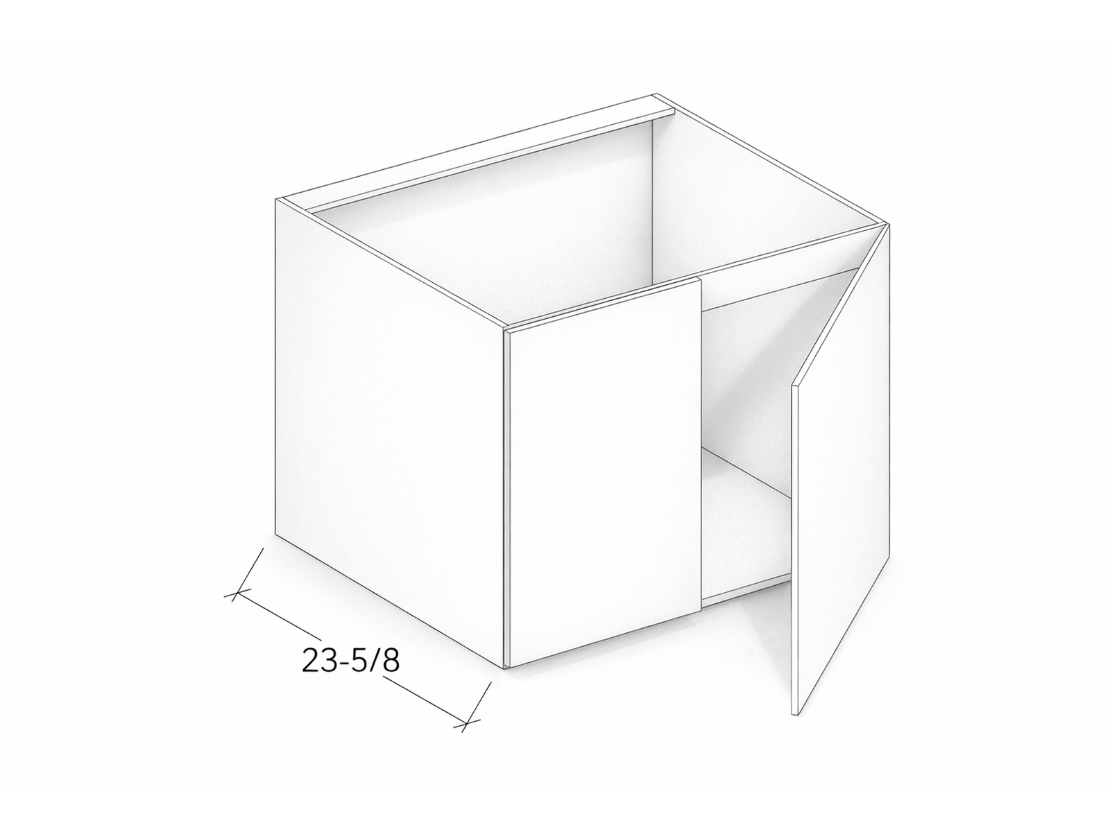 SINK BASE CABINET WITH TWO DOORS