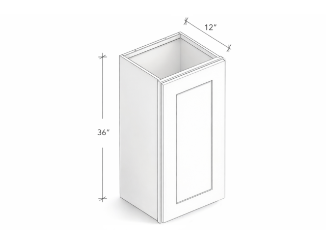 36" HIGH WALL CABINET WITH ONE DOOR