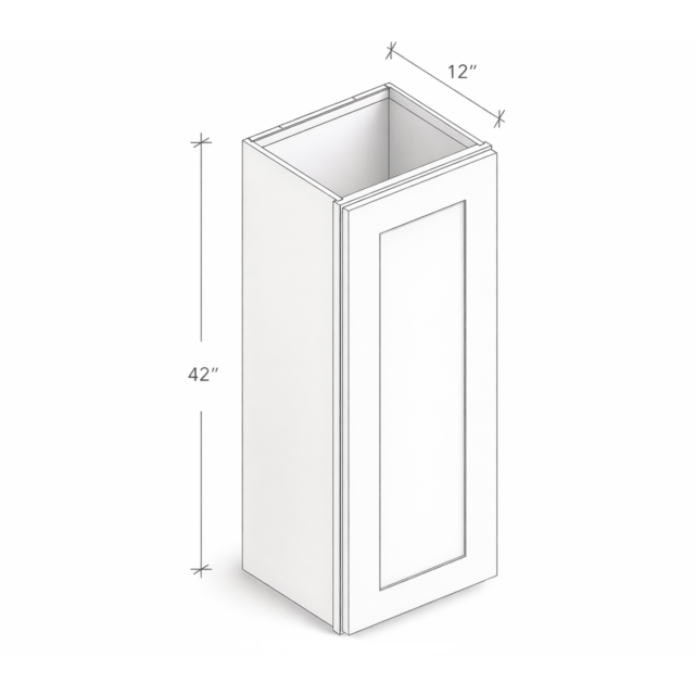 42" HIGH WALL CABINET WITH ONE DOOR