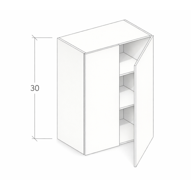 30" HIGH WALL CABINET WITH TWO DOORS
