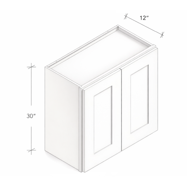 30" HIGH WALL CABINET WITH TWO DOORS