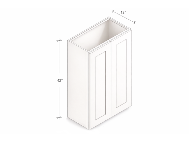 42" HIGH WALL CABINET WITH TWO DOORS