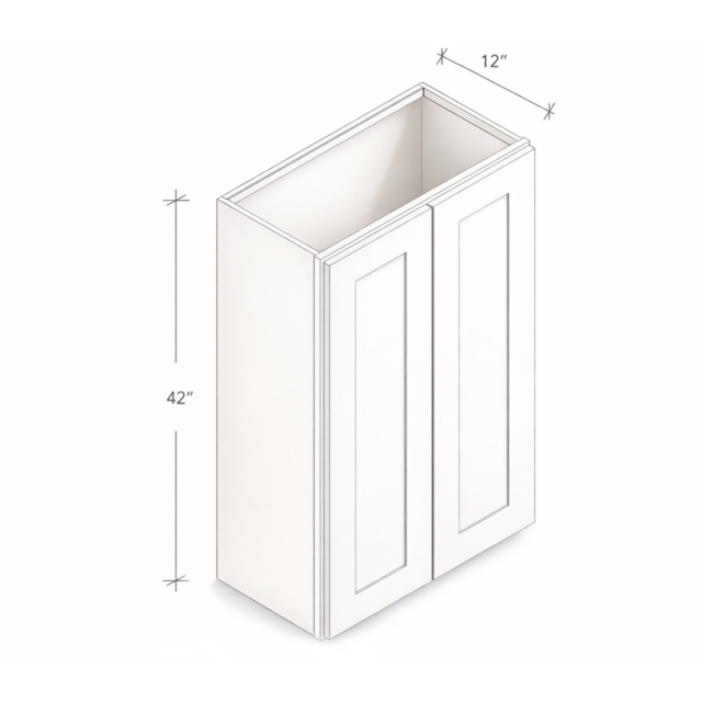 42" HIGH WALL CABINET WITH TWO DOORS