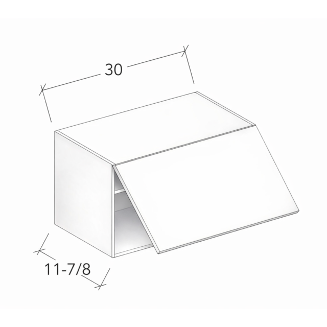 30" WIDTH WALL CABINET WITH LIFT-UP DOOR