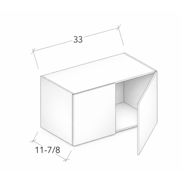 33" WIDTH WALL CABINET WITH TWO DOORS