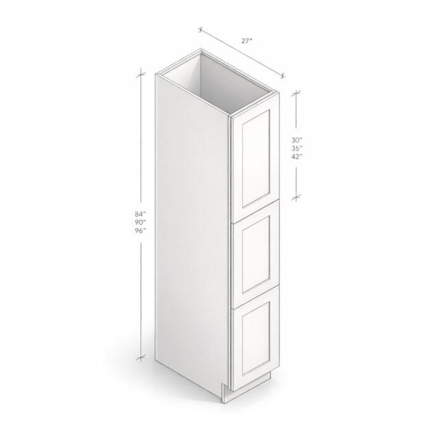 PANTRY WITH TWO DOORS AND FIVE SHELVES