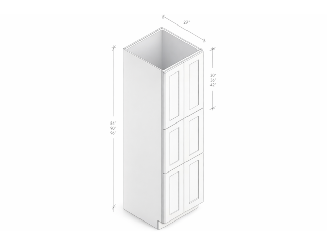 PANTRY WITH FOUR DOORS AND FOVE SHELVES